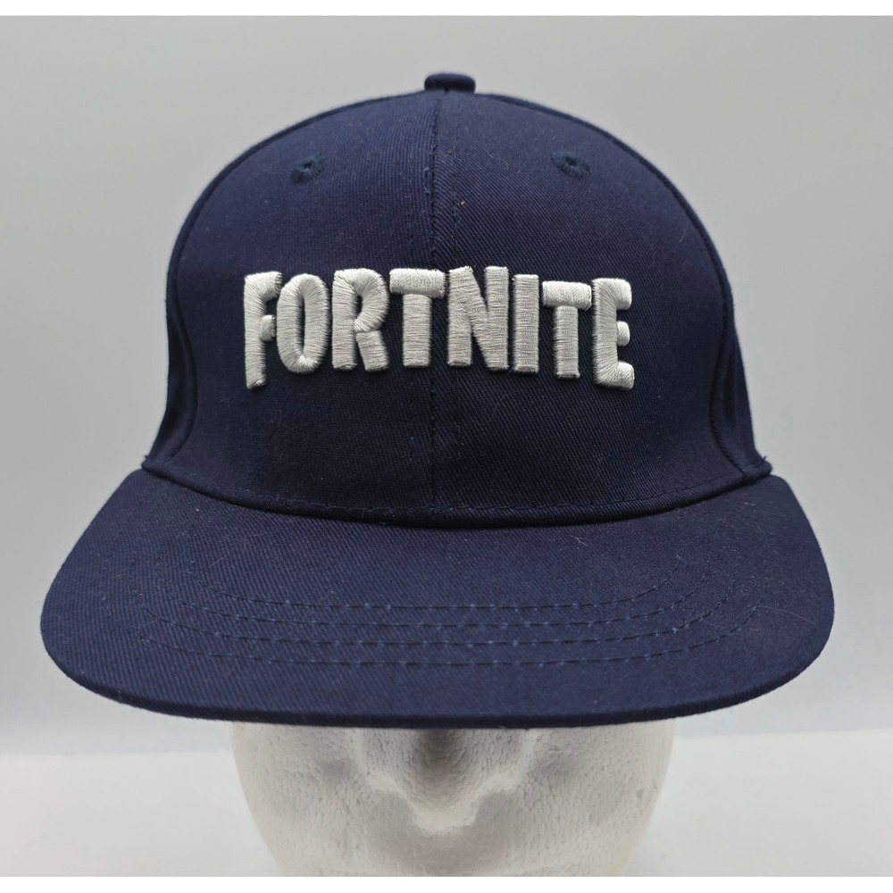 Fortnite Snapback Hat Youth OSFM Navy Blue Llama Logo‎ Cap